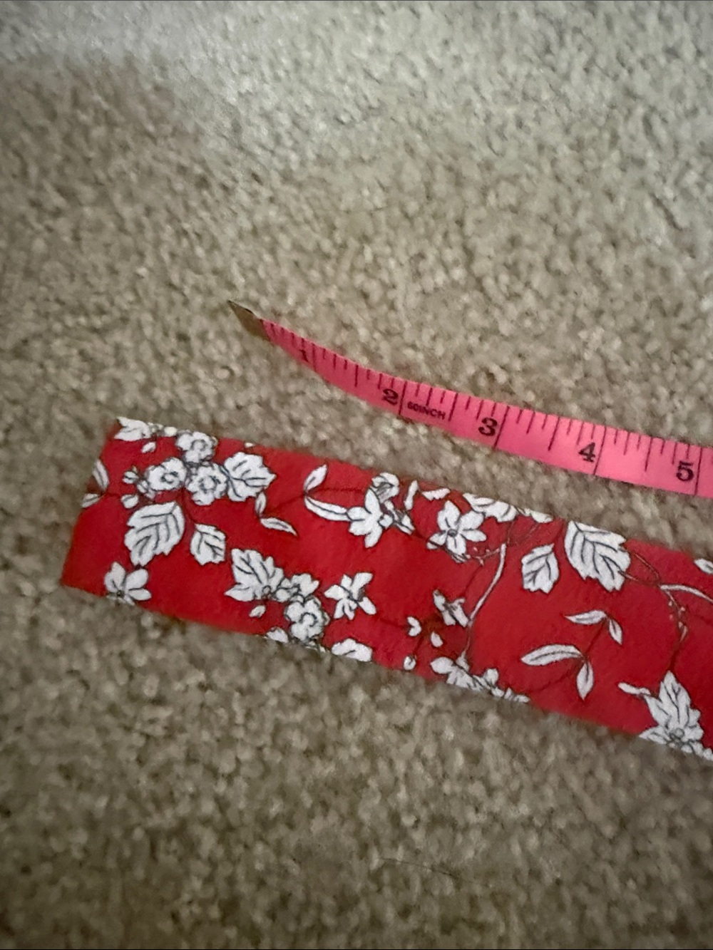 Women’s Red Floral Waistband / Belt - Unbranded